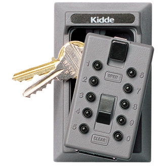 Kidde S5 Pushbutton Keysafe Permanent Lock Box - Titanium