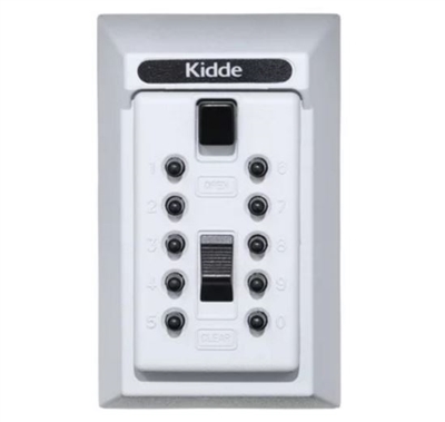 Kidde S5 Pushbutton Keysafe Permanent Lock Box - White