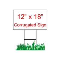 12" x 18" Custom Coroplast Yard Sign