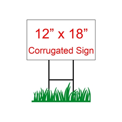 12" x 18" Custom Coroplast Yard Sign