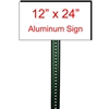 12" x 24" Custom Aluminum Sign