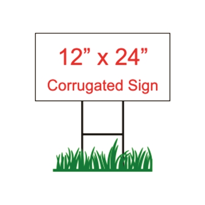 12" x 24" Custom Coroplast Yard Sign