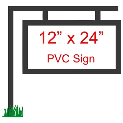 12" x 24" Custom PVC Sign