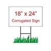 18" x 24" Custom Coroplast Yard Sign