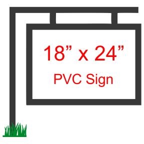 18" x 24" Custom PVC Sign