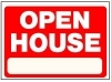 Stock Real Estate Signs 18" x 24" - OPEN HOUSE with Blank Area