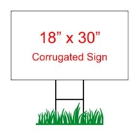 18" x 30" Custom Coroplast Yard Sign
