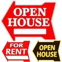 Real Estate Corrugated Arrow Sign