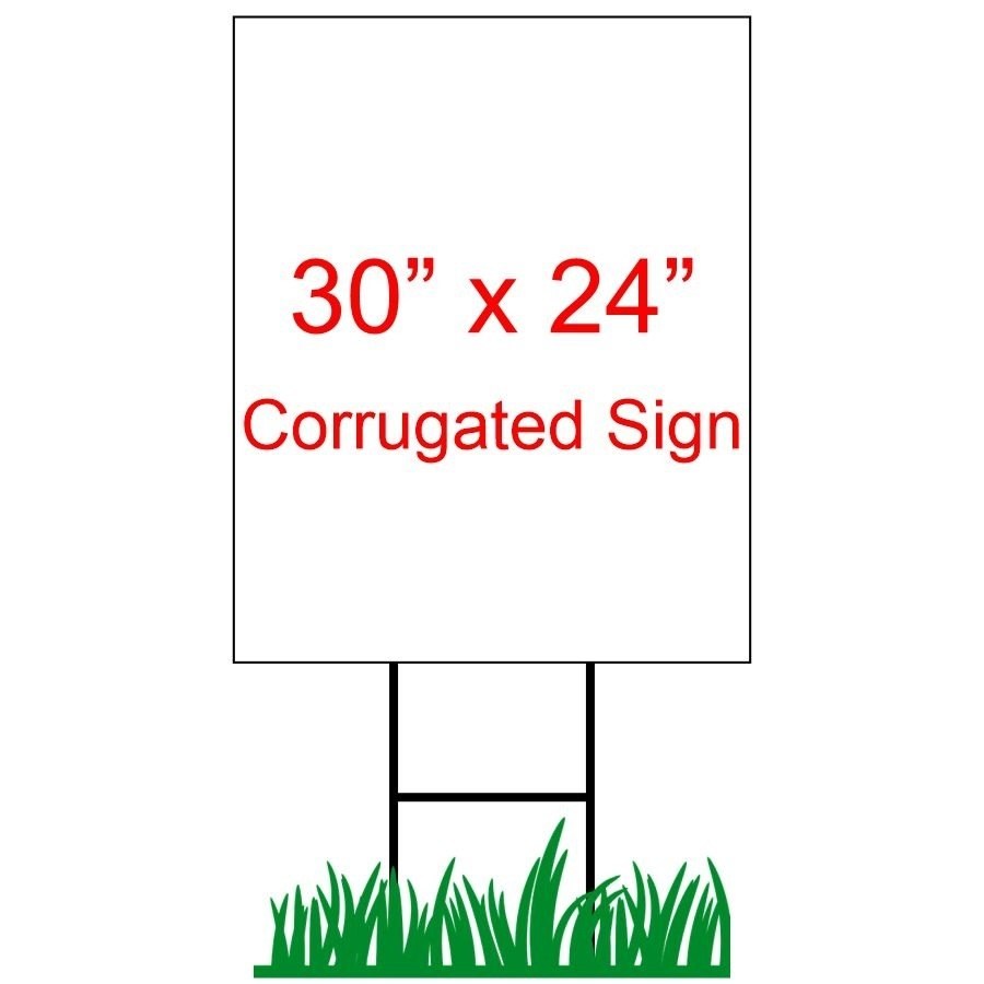 24" x 30" Custom Coroplast Yard Sign