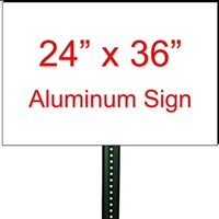 24" x 36" Custom Aluminum Sign