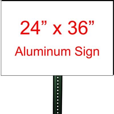24" x 36" Custom Aluminum Sign