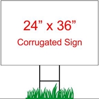 24" x 36" Custom Coroplast Yard Sign