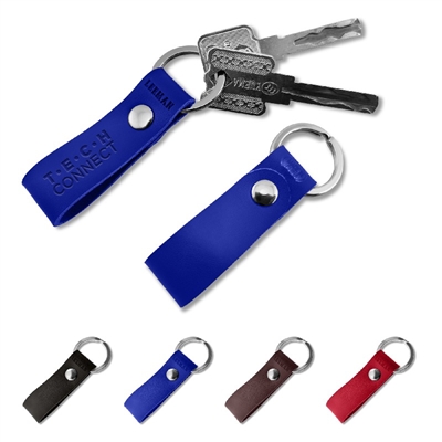 Leeman Foundry Personalized Leather Key Tag