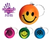 Smiley Face Mood Stress Ball Key Chain