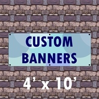 4' x 10 ' Custom Matte Outdoor Banner