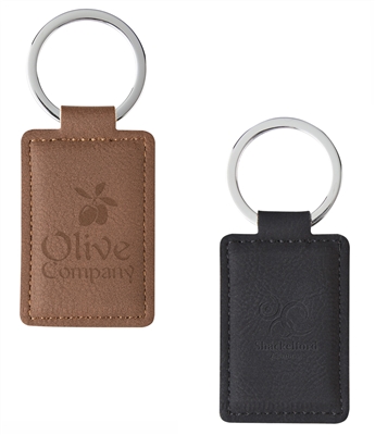 Personalized Executive Tuscany Leather Keychain