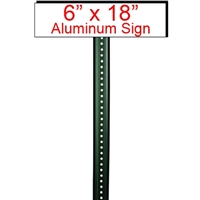 6" x 18" Custom Aluminum Sign