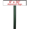 6" x 30" Custom Aluminum Sign Rider