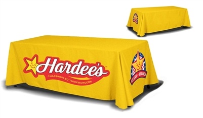 Custom printed table cloth for trade shows