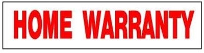 Stock Red Coroplast Sign Riders 6" x 24" - HOME WARRANTY
