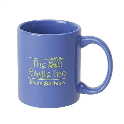 C-Handle Color Ceramic Mug 11 oz