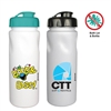 Antimicrobial Water Bottle w Flip Lid - 24oz