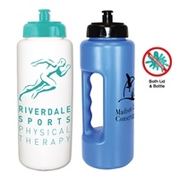 Antimicrobial Water Bottle w Pull Top - 32oz