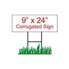 9" x 24" Custom Coroplast Yard Sign