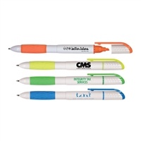 Promotional 2 in 1 Pen/Highlighter | Custom Silk Screen Printing