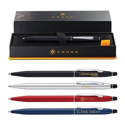 Cross Click Pen - Silk Screen | Custom Promotional Pen with Retractable Mechanism
