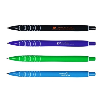 Halcyon Design Click Pen | Stylish Custom Silk Screen Printed Pen