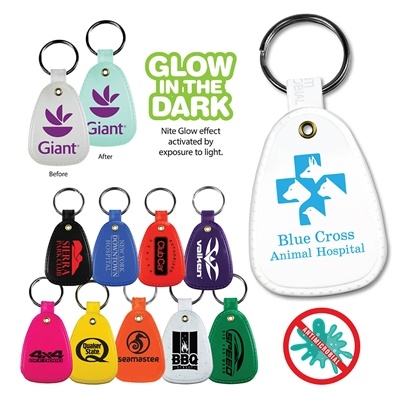 Custom Antimicrobial Saddle Key Chains for Businesses