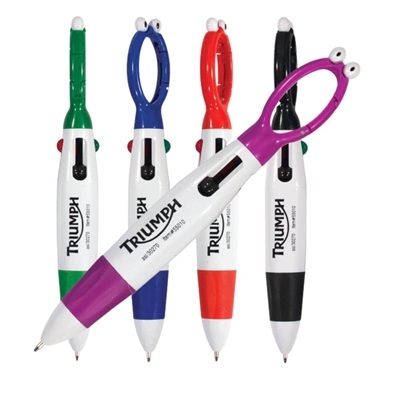 Googly-Eyed 4-Color Pen | Custom Silk Screen Printing | Promotional Pen