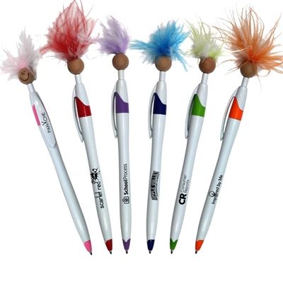 Wild Smilez Click Action Pen with Medium Tone | Custom Silk Screen Promotional Pen