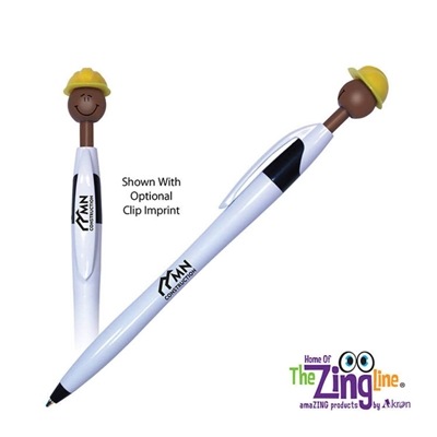 Safety Wild Smilez Pen Dark Tone | Custom Pen for Construction Safety