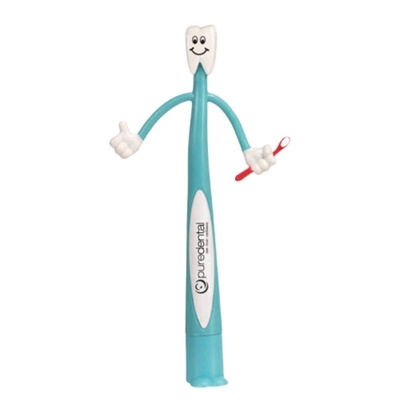 Promotional Tooth Bend-A-Pen | Custom Silk Screen Printing