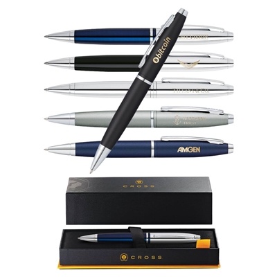 Cross Calais Pen - Laser Engraved | Custom Corporate Pen with Chrome Accents