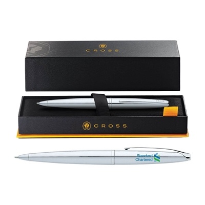 Cross ATX Pure Chrome Ballpoint Pen - Digital Full Color | Customizable Corporate Pen