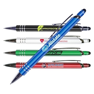 Halcyon Vortex Metal Pen/Stylus | Custom Digital Full Color Printed Pen