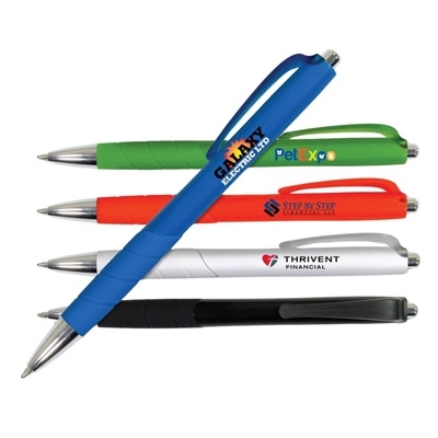 ERGO II Rubber Grip Pen with Digital Full Color Imprint | Custom Promotional Item