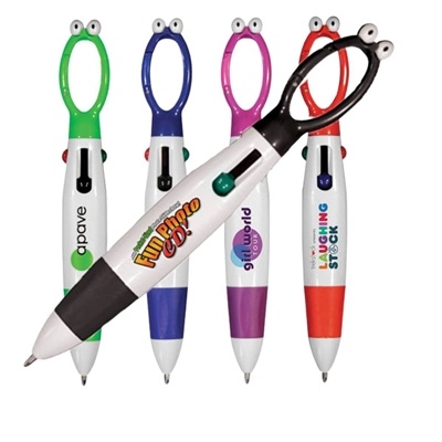 Googly-Eyed 4-Color Pen | Digital Full Color Promotional Custom Print