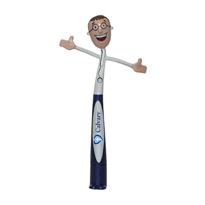 Health Care Professional Bend A Pen Male | Full Color Digital Print Customization
