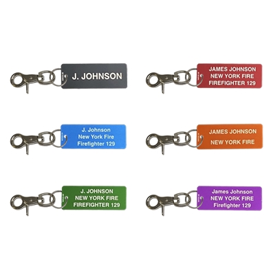 Aluminum Firefighter Accountability Tags - 2 Sided