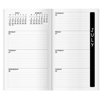 Weekly Academic Planner Refill | 14-Month, Monday Start, Extra Sections