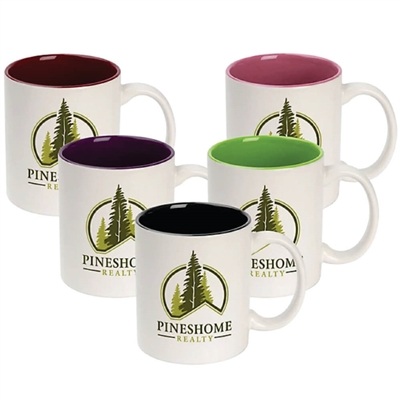 Custom Accent Mug 11oz | Full-Color Branding