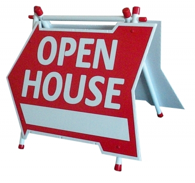 Open House Arrow Shaped A Frame (6 Pack)