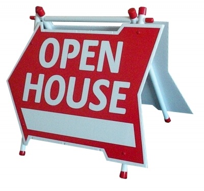 Open House Arrow Shaped A Frame (8 Pack)