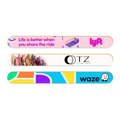 Custom Salon Size Emery Board | Full Color Promotional Nail File