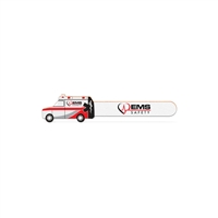 Custom Ambulance Emery Board Digital Imprint | Promotional Nail Files
