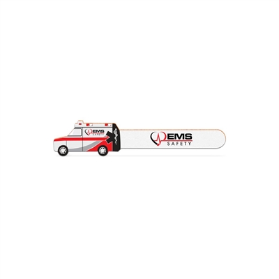 Custom Ambulance Emery Board Digital Imprint | Promotional Nail Files
